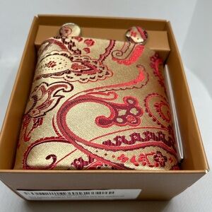 COPY - COPY - Y&G Red Pattern Men Necktie with Cufflink Set